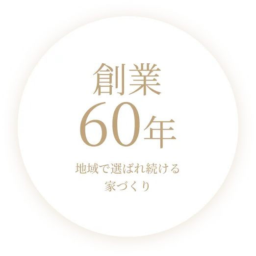 創業60年 地域で選ばれ続ける家づくり